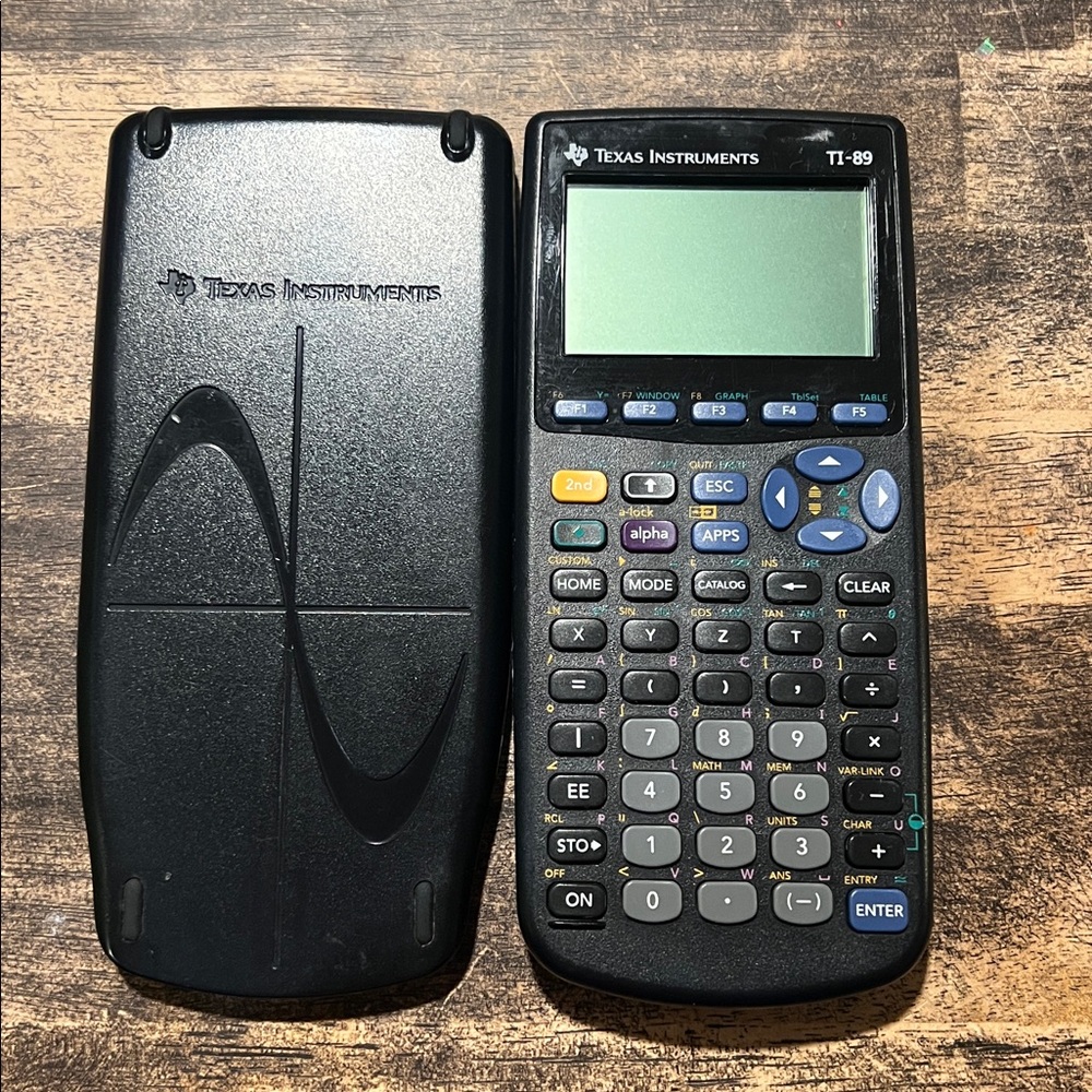 Texas Instruments TI-89 Graphing Calculator - Black and Blue